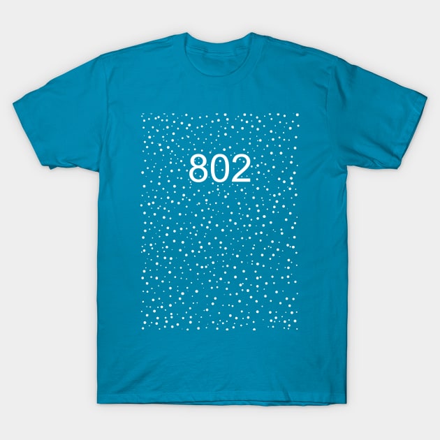 Vermont 802 Big Snow Flurry T-Shirt by alittlebluesky